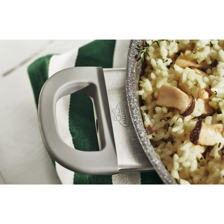 Ballarini 3.9 Qt. Aluminum Nonstick Sauté Pan and Lid with Helper Handle, Parma Plus Series