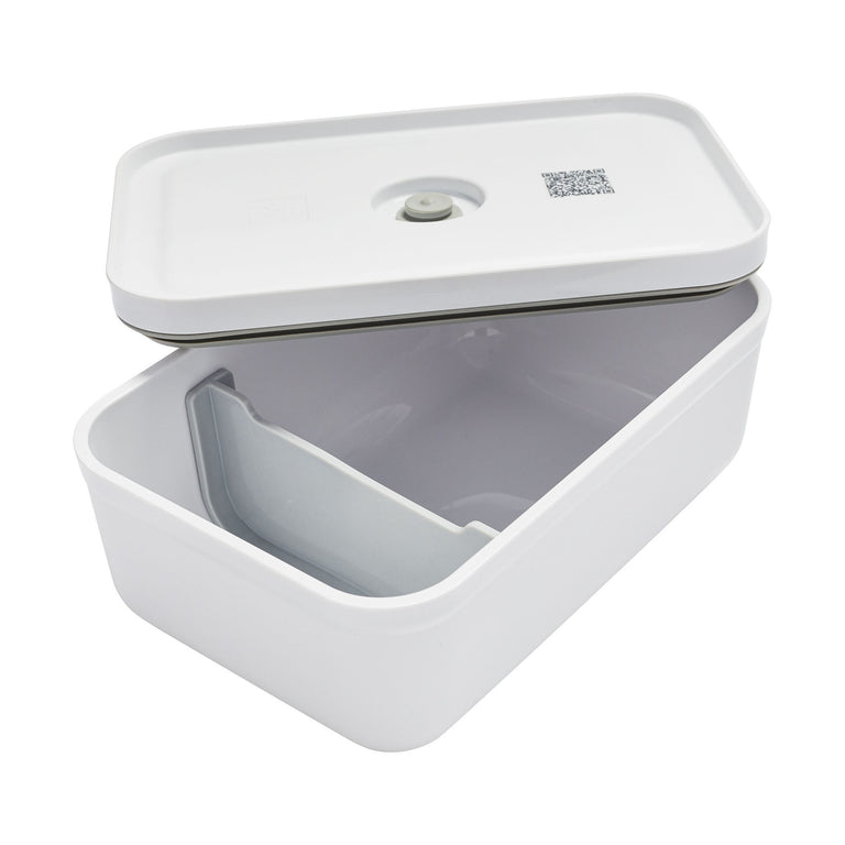ZWILLING Large Plastic Vacuum Lunch Container in White, Fresh & Save Series