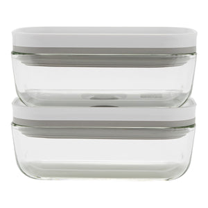 ZWILLING 2pc Small Glass Vacuum Container Set, Fresh & Save Series
