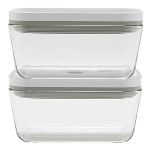 ZWILLING 2pc Medium Glass Vacuum Container Set, Fresh & Save Series