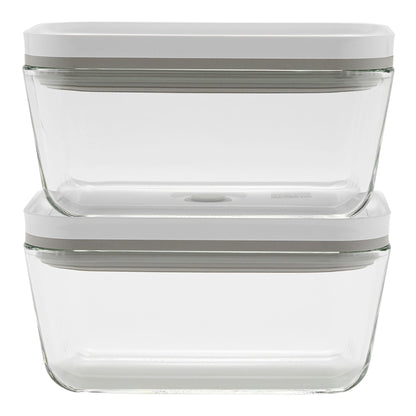 ZWILLING 2pc Medium Glass Vacuum Container Set, Fresh & Save Series
