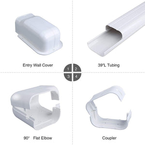 BHI 5" W x 41" H Line Set Cover for BHI Mini Split Systems, BHI-PARTS-LINESET