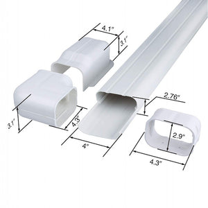 BHI 5" W x 41" H Line Set Cover for BHI Mini Split Systems, BHI-PARTS-LINESET