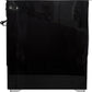 ILVE Majestic II 40" Dual Fuel Propane Gas Range in Glossy Black with Chrome Trim, UMD10FDNS3BKCLP