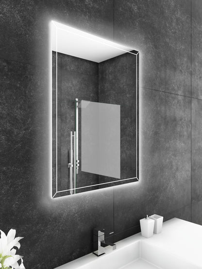 Paris Mirror 24" x 32" Rectangle Athena Dual Lighted Mirror 6000K