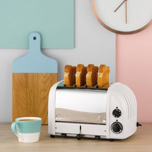 Dualit New Generation Classic 4-Slice Toaster in White
