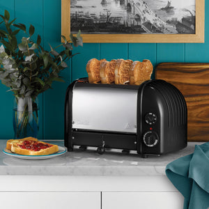 Dualit New Generation Classic 4-Slice Toaster in Matte Black