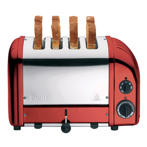 Dualit New Generation Classic 4-Slice Toaster in Apple Candy Red