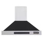 Kucht Professional 36" Wall Mount Range Hood 900 CFM in Black, KRH3615-K