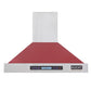 Kucht Professional 30" Wall Mount Range Hood 900 CFM in Red, KRH3015-R