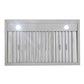 Kucht Professional 36" Wall Mount Range Hood 900 CFM in White, KRH3615-W