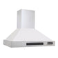 Kucht Professional 36" Wall Mount Range Hood 900 CFM in White, KRH3615-W