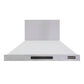 Kucht Professional 48" Wall Mount Range Hood 1,200 CFM in White, KRH4815-W