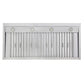 Kucht Professional 48" Wall Mount Range Hood 1,200 CFM in White, KRH4815-W