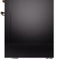 ILVE Nostalgie II 36" Dual Fuel Propane Gas Range in Glossy Black with Bronze Trim, UP36FNMPBKBLP