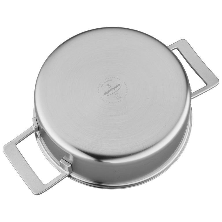 Demeyere 4 Qt. Stainless Steel Deep Sauté Pan, Industry Series