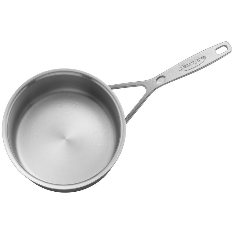 Demeyere 2 Qt. Stainless Steel Sauce Pan with Lid, Industry Series