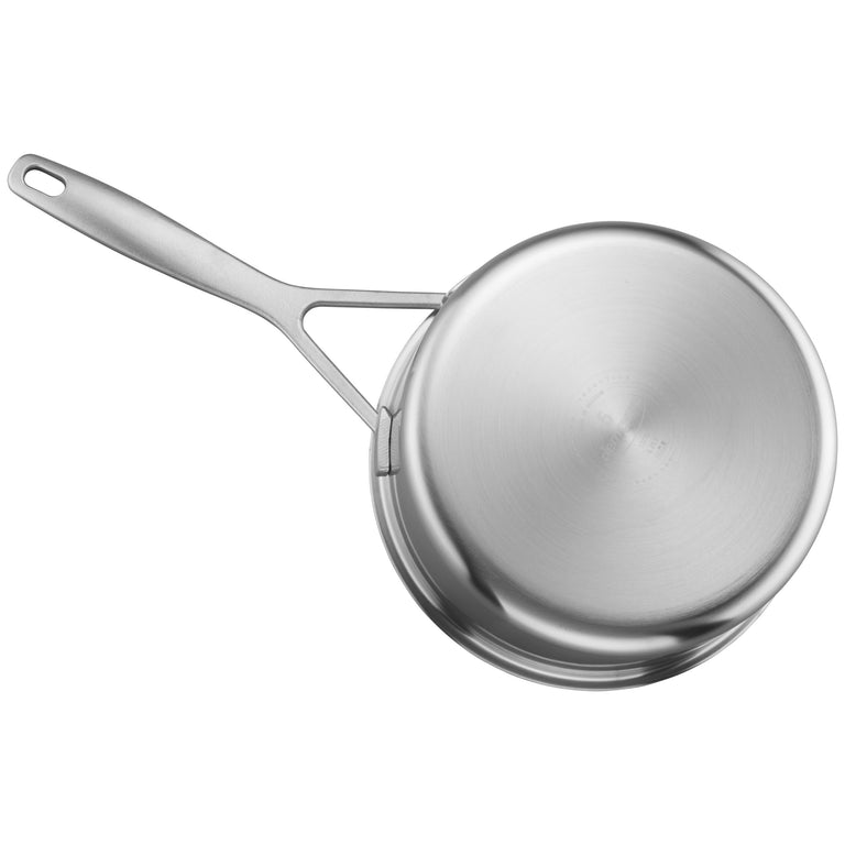 Demeyere 2 Qt. Stainless Steel Sauce Pan with Lid, Industry Series