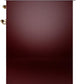 ILVE Nostalgie II 30" Induction Range with Element Stove and Electric Oven in Burgundy with Brass Trim, UPI304NMPBUG