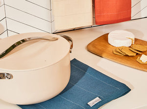 Caraway Tea Towels in Navy