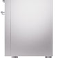 ILVE Nostalgie II 36" Dual Fuel Propane Gas Range in Stainless Steel with Chrome Trim, UP36FNMPSSCLP