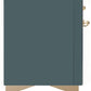ILVE Majestic II 60" Dual Fuel Natural Gas Range in Blue Grey with Brass Trim, UM15FDNS3BGG