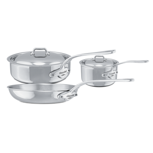 Mauviel 1830 M'COOK 5-Ply 5-Piece Cookware Set With Cast Stainless Steel Handles