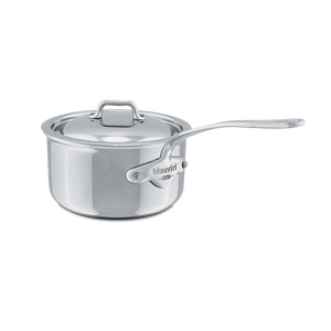 Mauviel 1830 M'COOK 5-Ply Sauce Pan with Lid, Cast Stainless Steel Handle