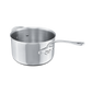 Mauviel 1830 M'COOK 5-Ply Sauce Pan With Helper Handle, Cast Stainless Steel Handle