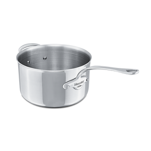 Mauviel 1830 M'COOK 5-Ply Sauce Pan With Helper Handle, Cast Stainless Steel Handle