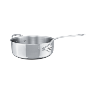 Mauviel 1830 M'COOK 5-Ply Saute Pan With Lid With Helper Handle, Cast Stainless Steel Handle, 6.2-Qt