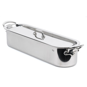 Mauviel 1830 M'COOK 5-Ply Fish Kettle With Cast Stainless Steel Handle, 3.9-Qt