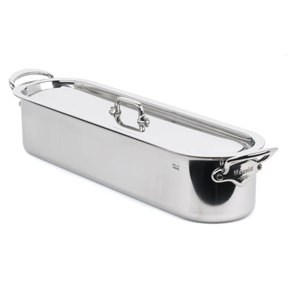Mauviel 1830 M'COOK 5-Ply Fish Kettle With Cast Stainless Steel Handle, 3.9-Qt