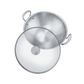 Mauviel 1830 M'COOK 5-Ply Wok With Two Cast Stainless Steel Handles, 12.6-In