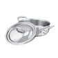 Mauviel 1830 M'COOK 5-Ply Rondeau With Lid, Cast Stainless Steel Handle