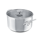 Mauviel 1830 M'COOK 5-Ply Stewpan With Glass Lid, Cast Stainless Steel Handles, 1.8-Qt