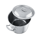 Mauviel 1830 M'COOK 5-Ply Stockpot With Lid, Cast Stainless Steel Handles, 9.7-Qt