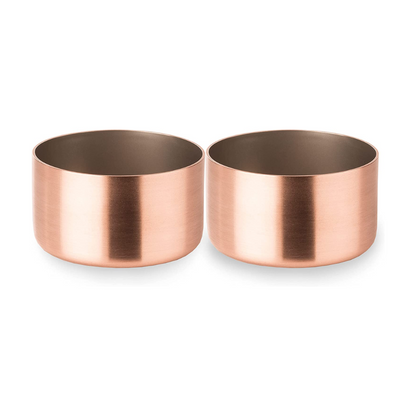 Mauviel 1830 M'PASSION Copper & Stainless Steel 2-Piece Souffle Mold Set