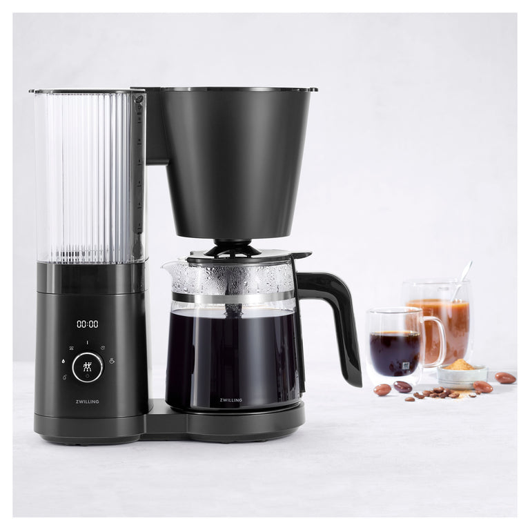 ZWILLING Glass Drip Coffee Maker in Black, Enfinigy Series