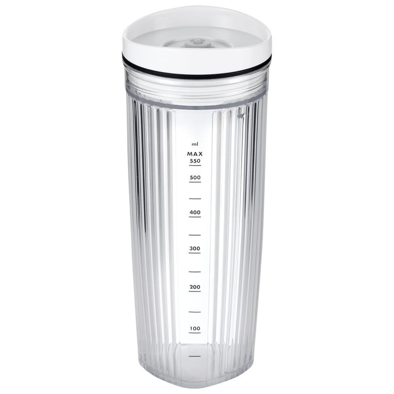 ZWILLING Enfinigy Personal Blender Jar with Drinking and Vacuum Lid in Silver