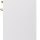 ILVE Nostalgie II 30" Induction Range with Element Stove and Electric Oven in White with Brass Trim, UPI304NMPWHG