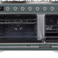ILVE Majestic II 48" Dual Fuel Natural Gas Range in Blue Grey with Chrome Trim, UM12FDNS3BGC