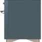 ILVE Majestic II 48" Dual Fuel Natural Gas Range in Blue Grey with Chrome Trim, UM12FDNS3BGC