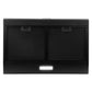 Cosmo Delta 30" Ducted Under Cabinet Range Hood, Button Controls, Reusable Filters, LED Lights in Matte Black, COS-5MU30-BK