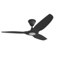 Big Ass Fans Haiku Coastal 52" Ceiling Fan in Black with LED, Downrod 5", Wet Rated