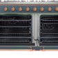 ILVE Majestic II 60" Dual Fuel Natural Gas Range in Blue Grey with Copper Trim, UM15FDNS3BGP
