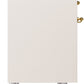 ILVE Nostalgie II 40" Induction Range with Element Stove and Electric Oven in Antique White with Brass Trim, UPDI406NMPAWG