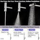 FORNO Acqua 33" Drop-In/Undermount 3 Level Workstation Sink, Waterfall Faucet, Glass Rinser in Stainless Steel, D-XP30