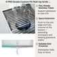 FORNO Acqua 45" Drop-In/Undermount 3 Level Workstation Sink, Custom Fit Accessories in Stainless Steel, J-WP32