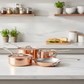 Mauviel 1830 M'3 S Copper 7-Piece Cookware Set With Cast Stainless Steel Handle